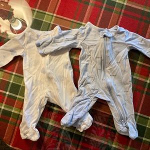 Just One You Boys Zip Up Footed Pajamas Preemie 2 Piece